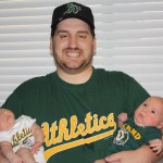 June - We took Holly and JD to their first A's game. Box suite and everything! 